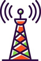 Radio tower Vector Icon Design