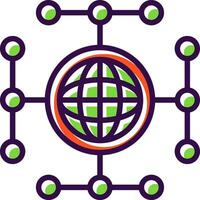 Global network Vector Icon Design
