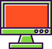 Tv monitor Vector Icon Design