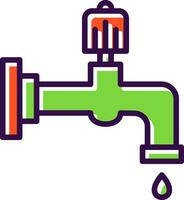 Water faucet Vector Icon Design