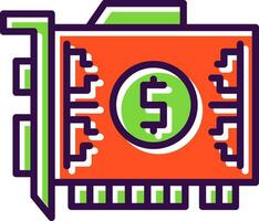 Gpu mining Vector Icon Design