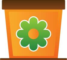 Plant Pot Vector Icon Design