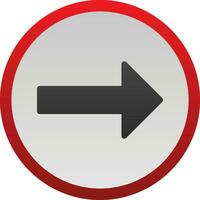 Turn Right Vector Icon Design