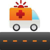 Ambulance Lane Vector Icon Design