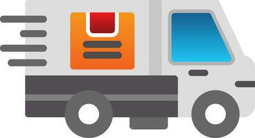 Delivery Truck Vector Icon Design