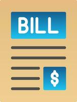 Bill Vector Icon Design