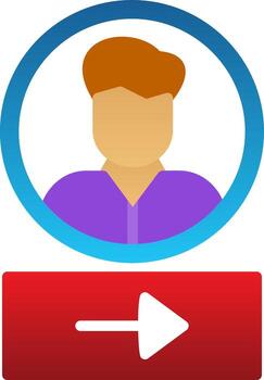 Log In Vector Icon Design