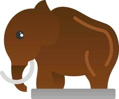 diseño de icono de vector de mamut