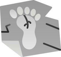 Footprint Vector Icon Design