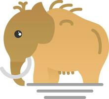 diseño de icono de vector de mamut