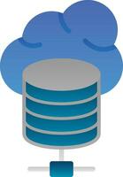 Cloud database Vector Icon Design