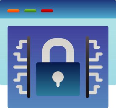 web cifrado vector icono diseño