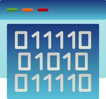 Binary code Vector Icon Design