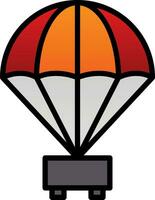 Parachute Vector Icon Design