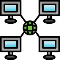 Local network Vector Icon Design