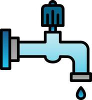 Water faucet Vector Icon Design