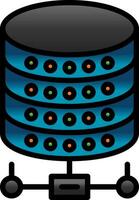 diseño de icono de vector de base de datos