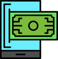 Digital wallet Vector Icon Design