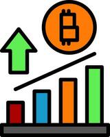 Profit growth Vector Icon Design