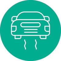 Slippery Road Vector Icon Design