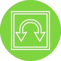 Double Curve Vector Icon Design