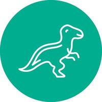 diseño de icono de vector de dinosaurio