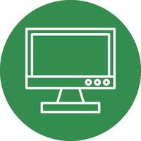 Tv monitor Vector Icon Design