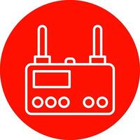 Wireless router Vector Icon Design