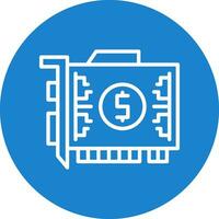 Gpu mining Vector Icon Design