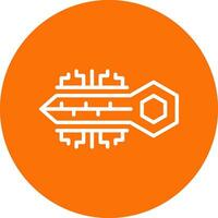 Digital key Vector Icon Design