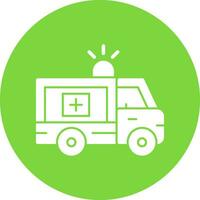 Ambulance Vector Icon Design