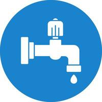 Water faucet Vector Icon Design