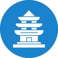 Pagoda Vector Icon Design