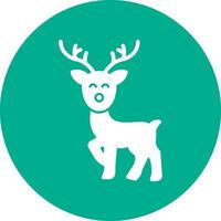 Reindeer Vector Icon Design