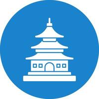 Asian temple Vector Icon Design