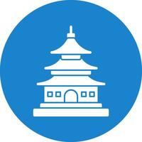 Asian temple Vector Icon Design