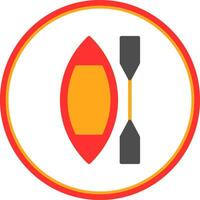Canoe Vector Icon Design