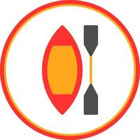 Canoe Vector Icon Design