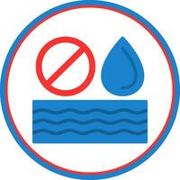 No Water Vector Icon Design