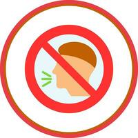 No Talking Vector Icon Design