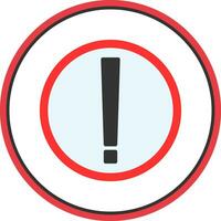 Exclamation Mark Vector Icon Design