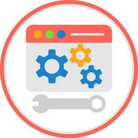 Web maintenance Vector Icon Design