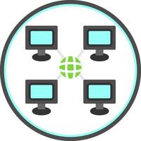 Local network Vector Icon Design