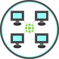 Local network Vector Icon Design