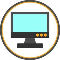 Tv monitor Vector Icon Design