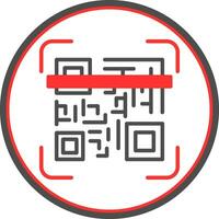 Qr code scan Vector Icon Design