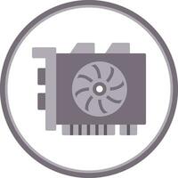 gpu minería vector icono diseño