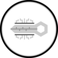 Digital key Vector Icon Design