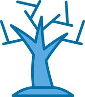 diseño de icono de vector de árbol seco