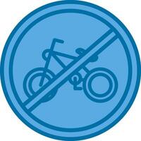 No Motorcycles Vector Icon Design